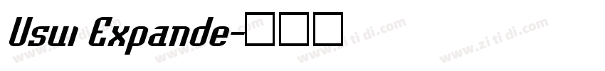 Usui Expande字体转换